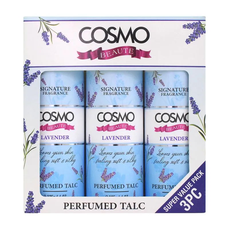 Cosmo Talc Lavender 3Pcs × 125G Set