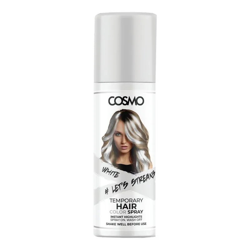 Cosmo Temporary Neon White Hair Color Spray 100ML