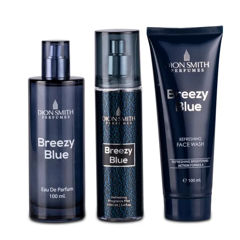 Dion Smith Breezy Blue EDP For Men 100ML Set