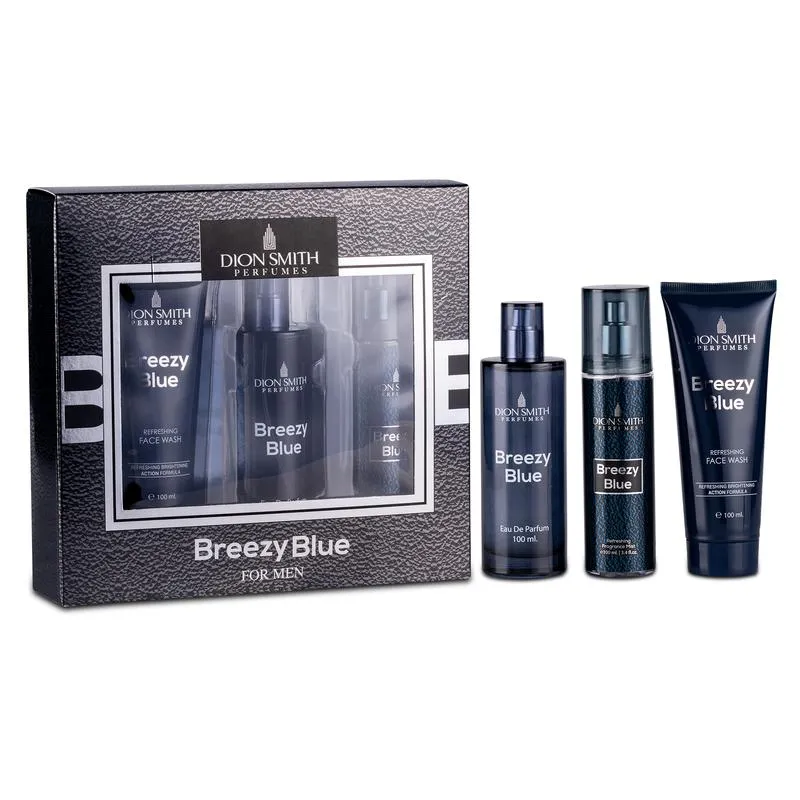 Dion Smith Breezy Blue EDP For Men 100ML Set