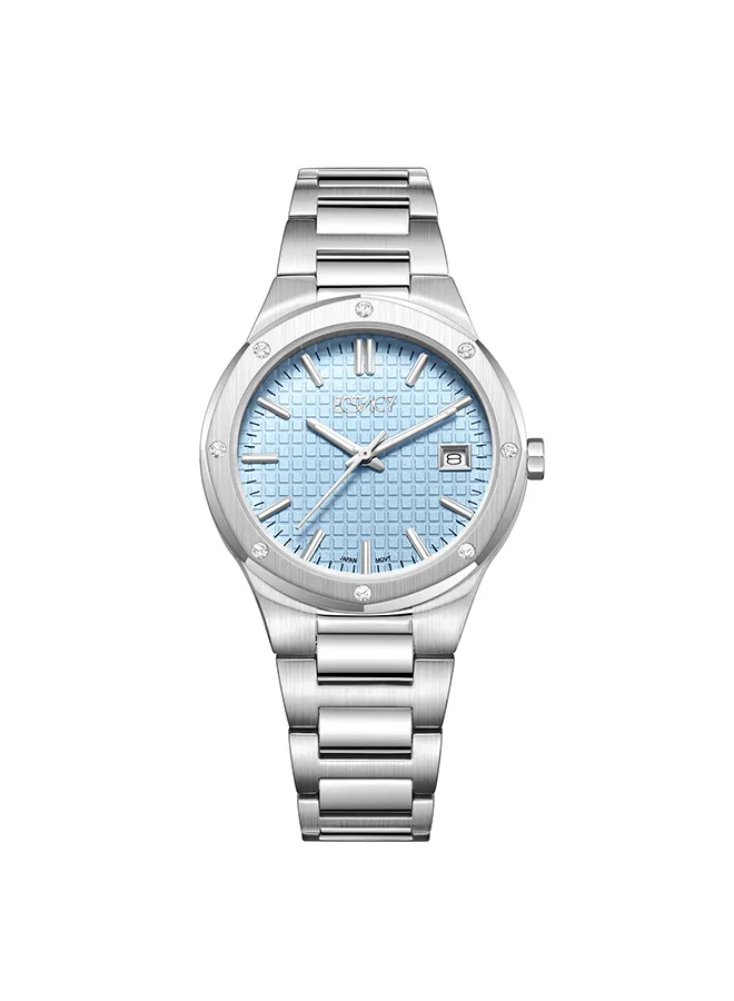 ECSTACY Women's Analog Blue Dial Watch - E23509-SBSL