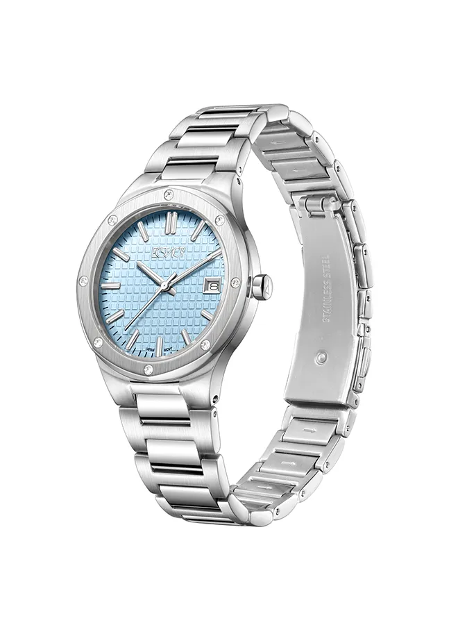ECSTACY Women's Analog Blue Dial Watch - E23509-SBSL