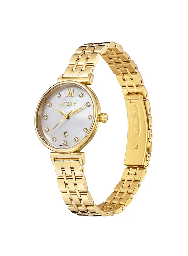 ECSTACY Women's Analog MOP Dial Watch - E23506-GBGM