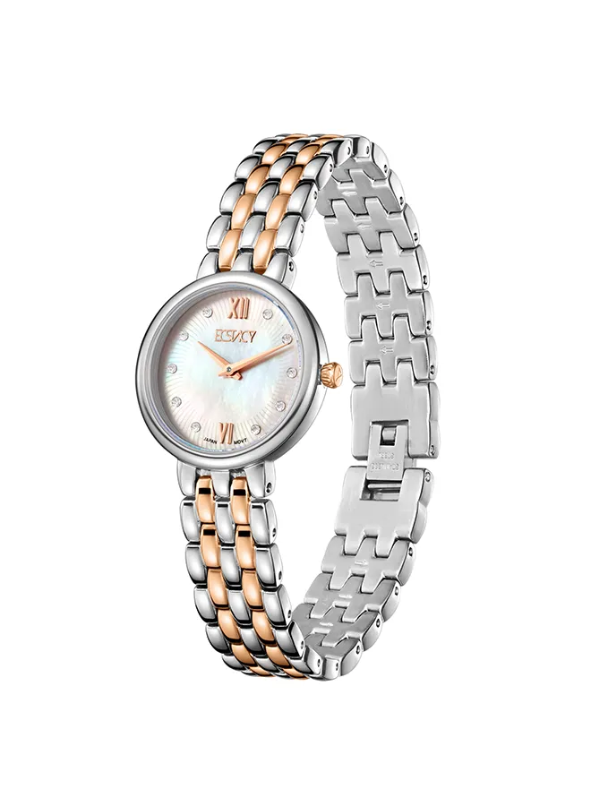 ECSTACY Women's Analog MOP Dial Watch - E23510-KBKM
