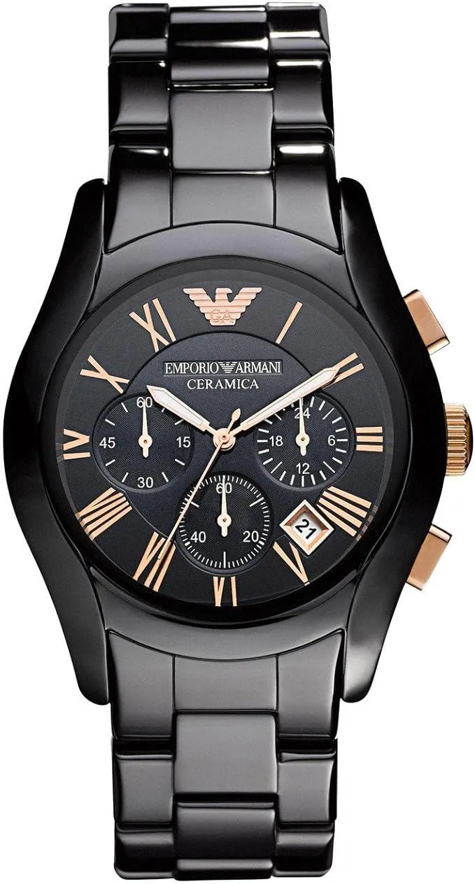Emporio Armani Mens Analog Display and Ceramic Strap AR1410