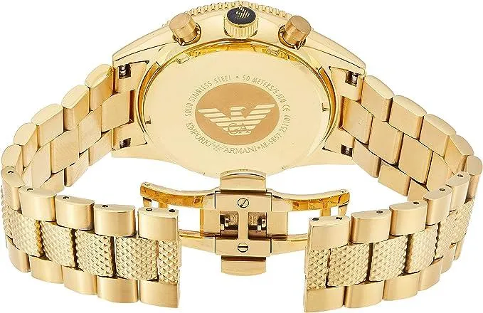 Emporio Armani Mens Quartz Watch, Analog Display and Stainless Steel Strap AR5857