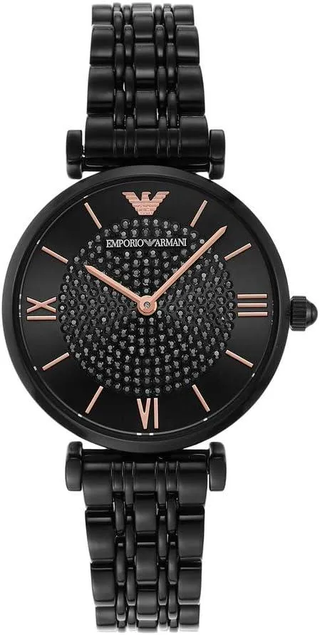 Emporio Armani Quartz Black Dial Ladies Watch AR11245