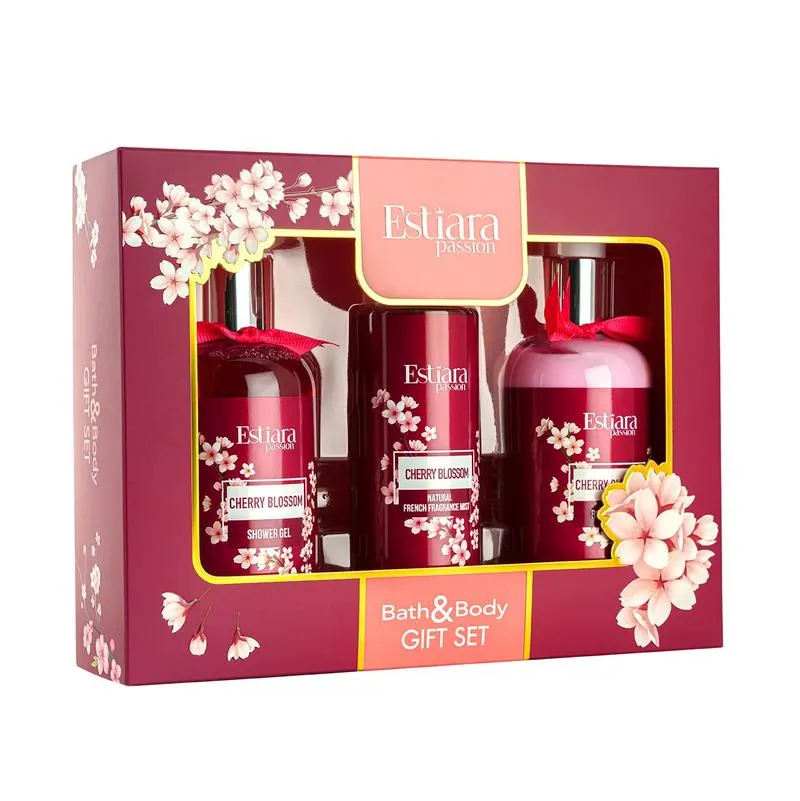 Estiara Passion Cherry Blossom Bath & Body 3Pcs Set