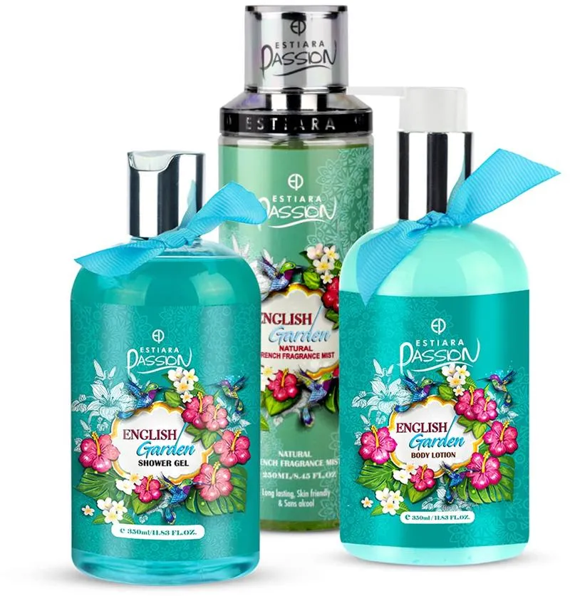 Estiara Passion English Garden Bath & Body 3Pcs Set
