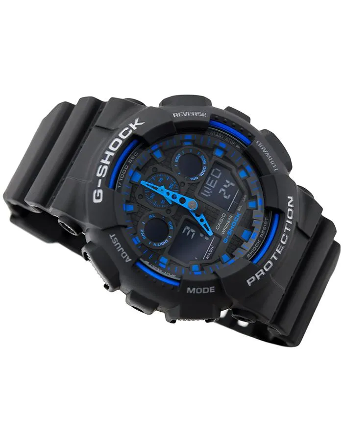G-SHOCK Mens Analog-Digital Black Dial Watch - GA-100-1A2