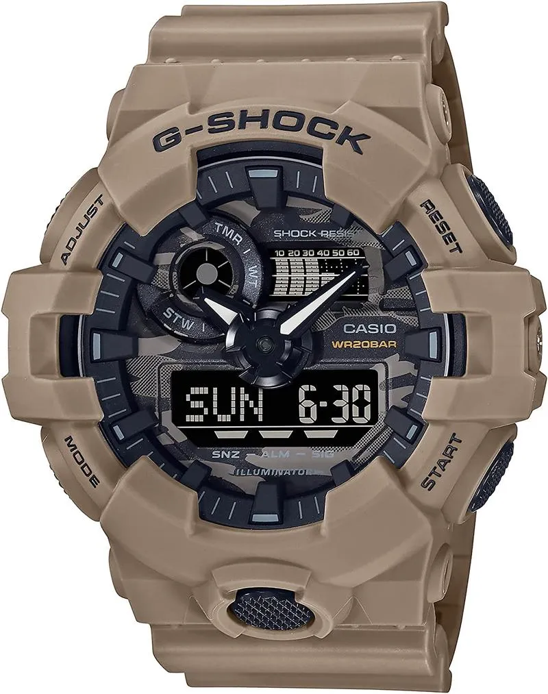 G-Shock GA700CA-5A Dial Camouflage Utility Watch, Camo