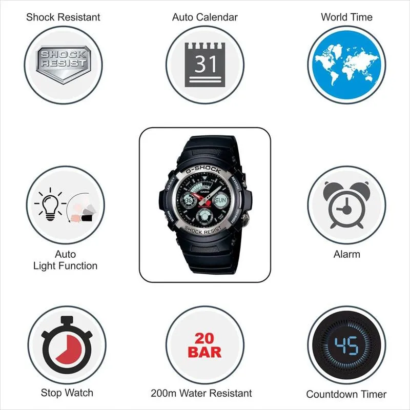 G-Shock Men WATCH AW590-1ADR