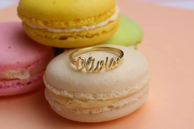 Handwrite Name Ring , Custom Name Ring