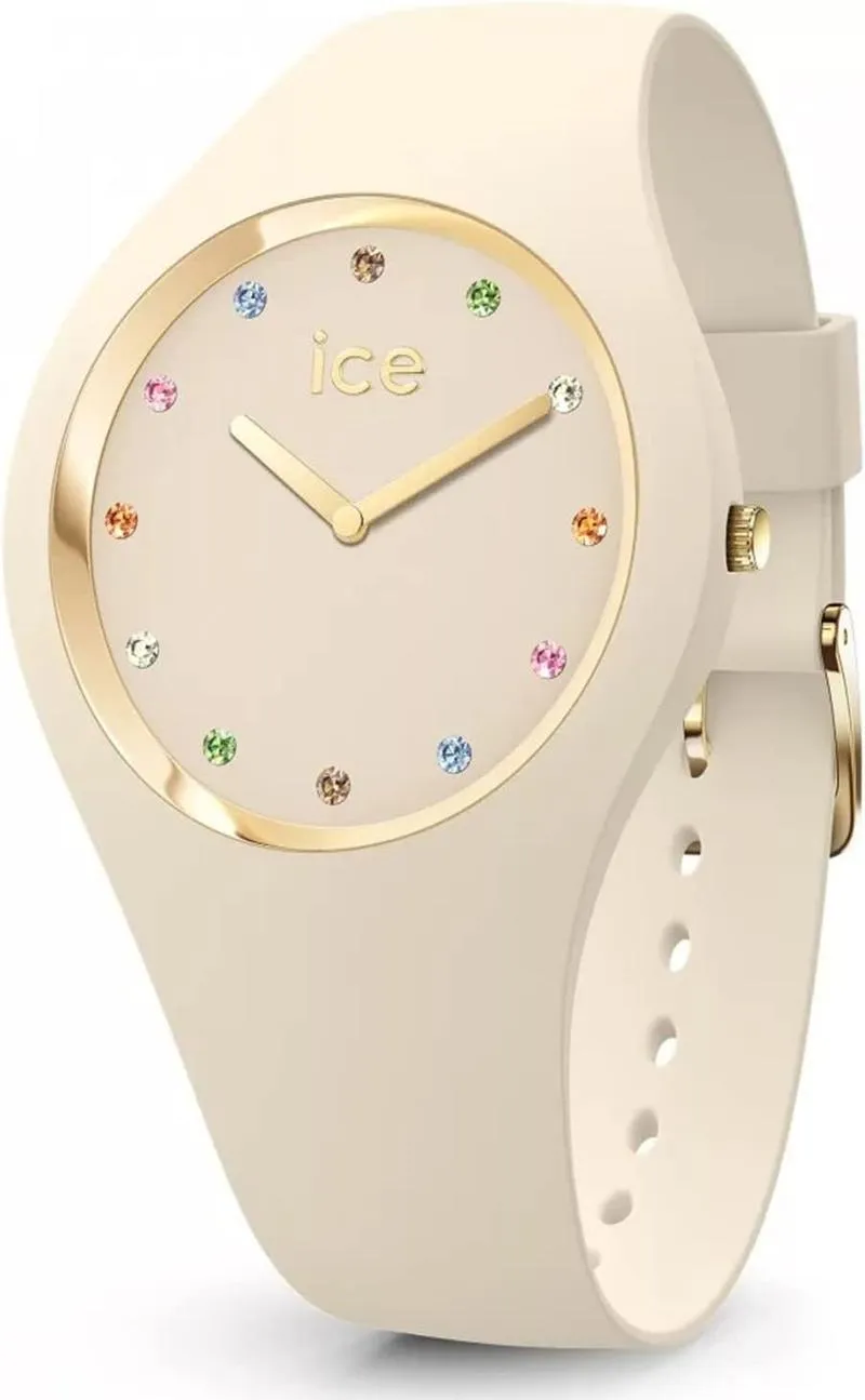 ICE Cosmos Women Analogue Japanese Quartz WATCH with Silicone Bracelet IC021044, White, strap