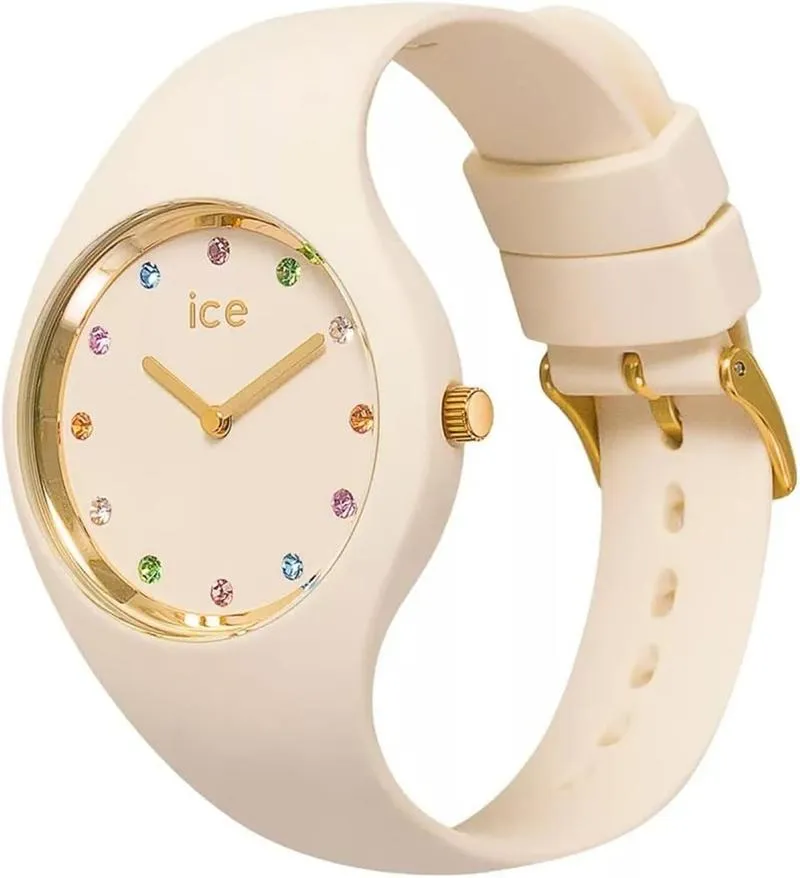 ICE Cosmos Women Analogue Japanese Quartz WATCH with Silicone Bracelet IC021044, White, strap