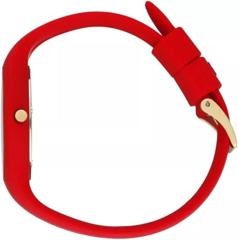 ICE Glitter Women Analogue Quartz WATCH with Silicone Bracelet IC021080, Red, strap