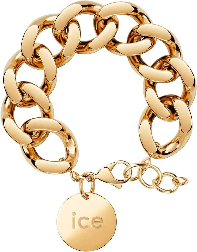 ICE - Jewellery - Chain Bracelet - Chunky chain bracelet for women with a gold medal
