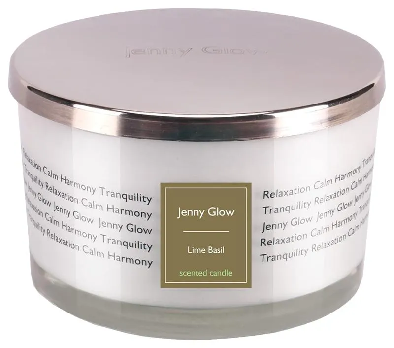 Jenny Glow Lime Basil Smokeless Scented Candle 454G