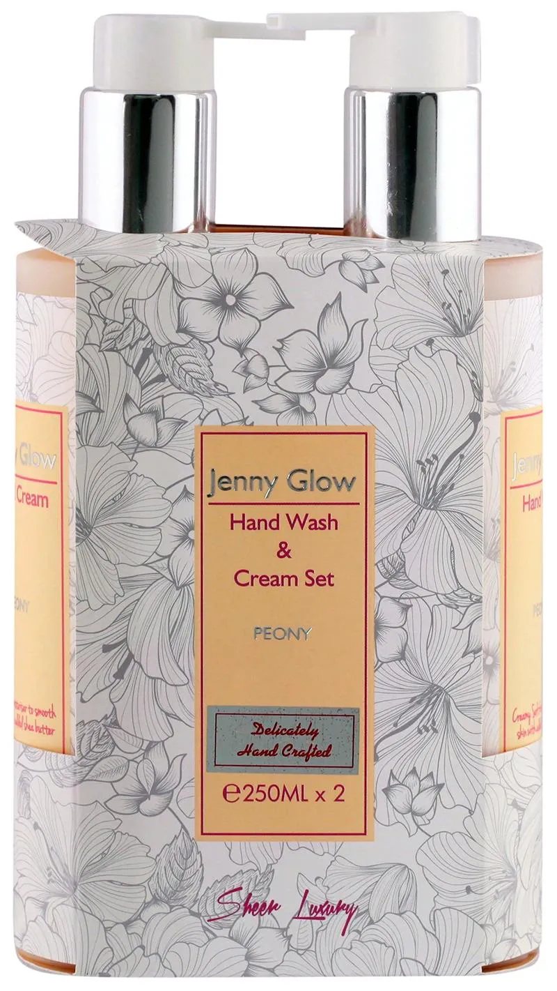 Jenny Glow Peony Hand Wash & Hand Cream 250ML Set