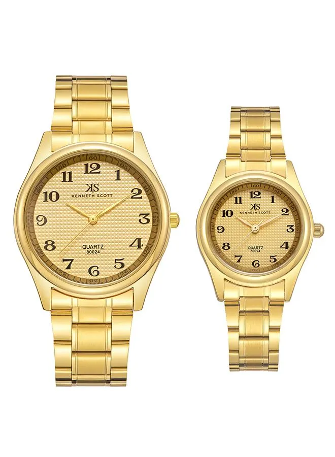 Kenneth Scott Analog Couple Watch - K23052P-GBGC