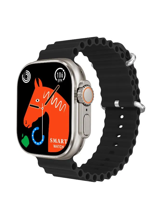 Kenneth Scott Unisex Multi Color Dial Smart Watch with Interchangeable Strap - KS-ULTRMX-SSBB+H