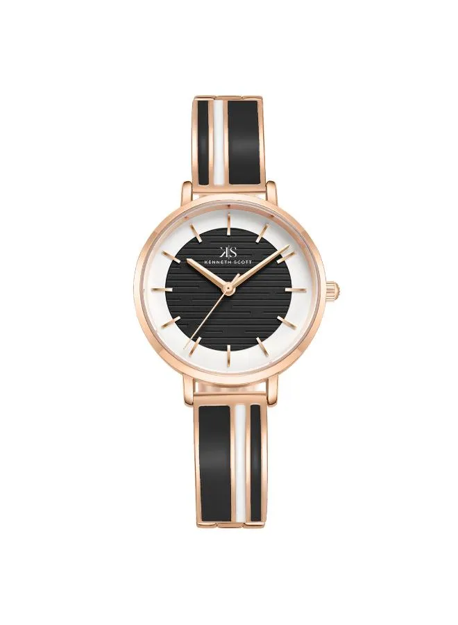 Kenneth Scott Women Black Dial Analog Watch - K23501-RBBB