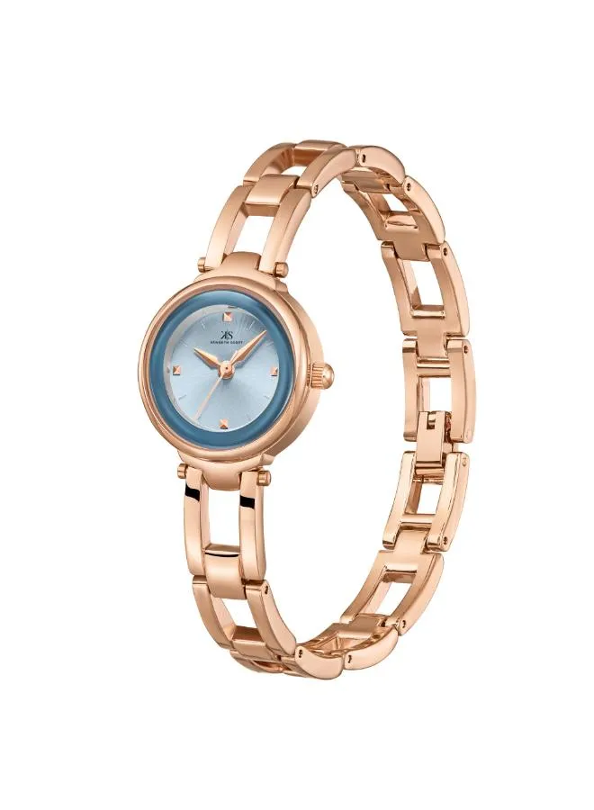 Kenneth Scott Women Blue Dial Analog Watch - K23516-RBKL