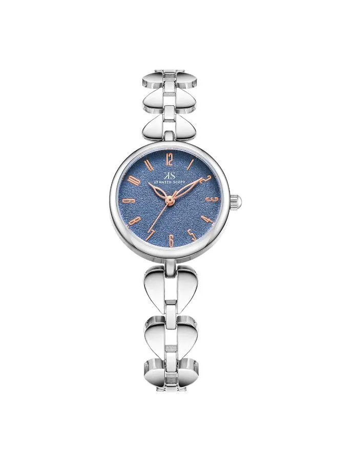 Kenneth Scott Women Navy Blue Dial Analog Watch - K23504-SBSN