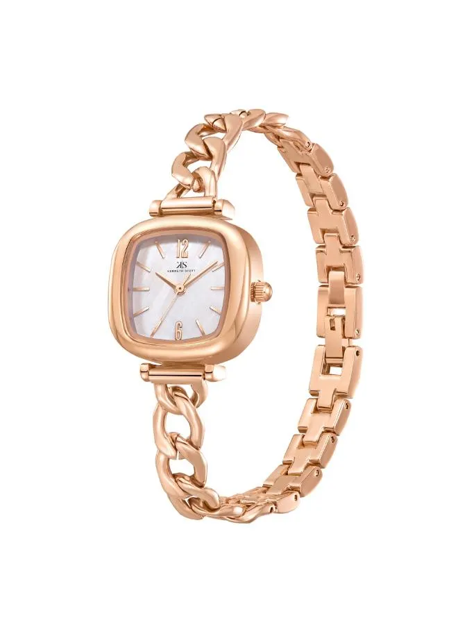 Kenneth Scott Women White Dial Analog Watch - K23513-RBKW