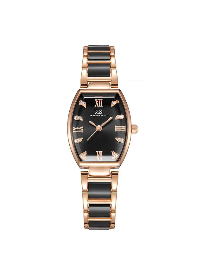 Kenneth Scott Women's Black Dial Analog Watch - K23520-RCBB