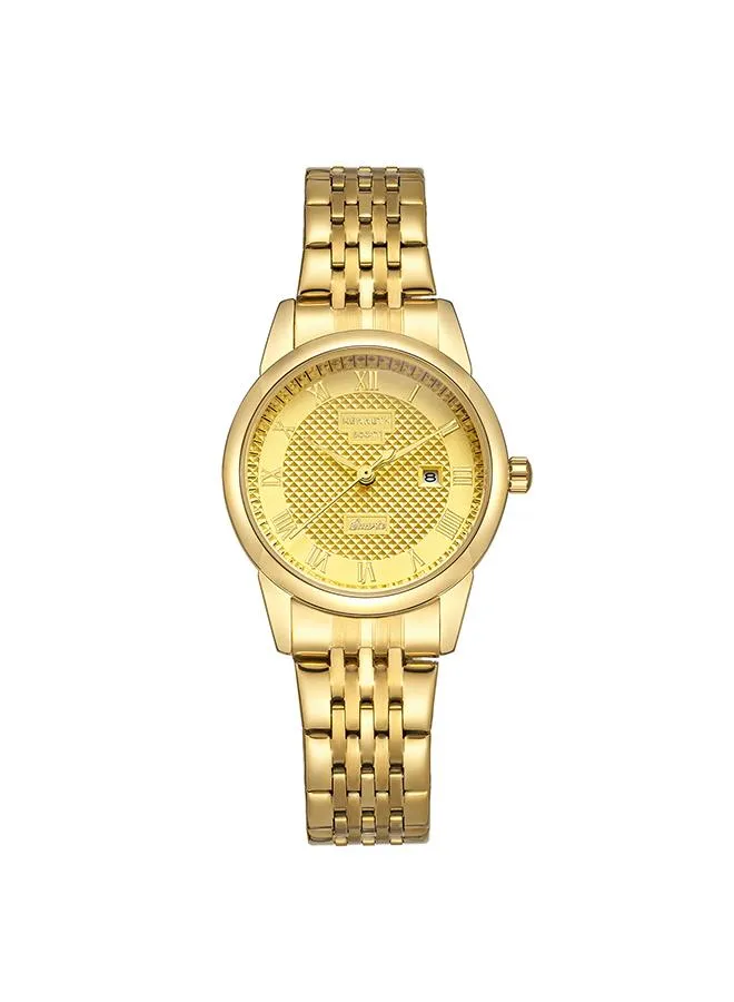 Kenneth Scott Women's Champagne Dial Analog Watch - K23530-GBGC