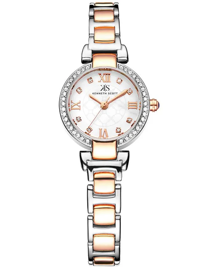 Kenneth Scott Women's Mother Of Pearl Dial Analog Watch - K22520-KBKM