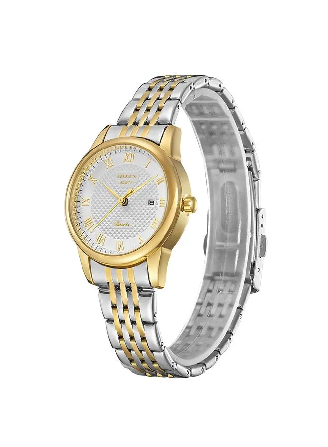 Kenneth Scott Women's White Dial Analog Watch - K23530-TBTW