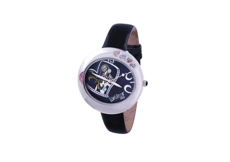 LG Black Crsytal Dial Ladies Watch