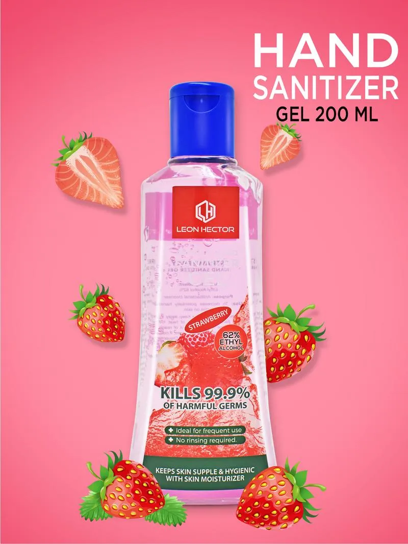 Leon Hector Sanitizer Gel Strawberry 200ML