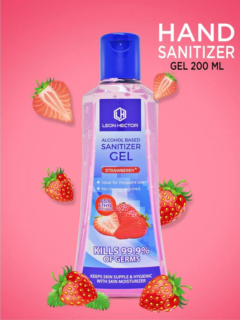 Leon Hector Sanitizer Gel Strawberry Plus 200ML