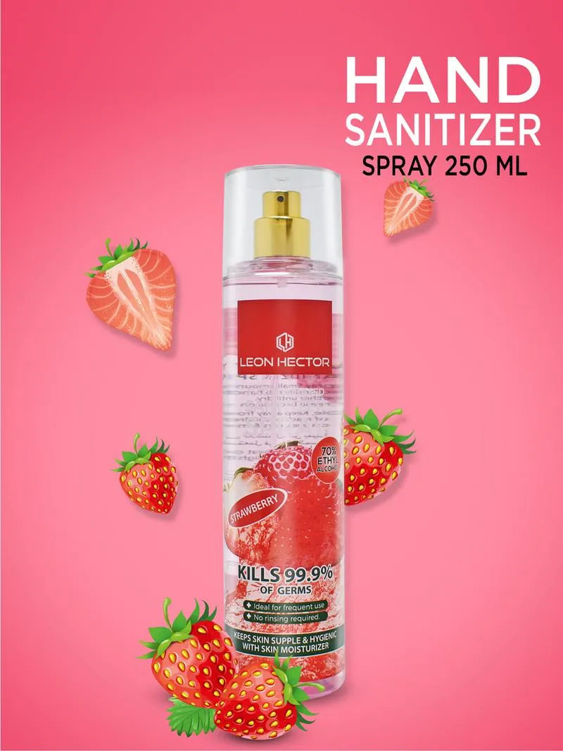 Leon Hector Sanitizer Spray Strawberry 250ML