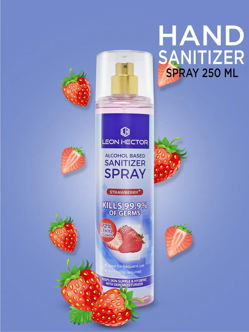 Leon Hector Sanitizer Spray Strawberry Plus 250ML