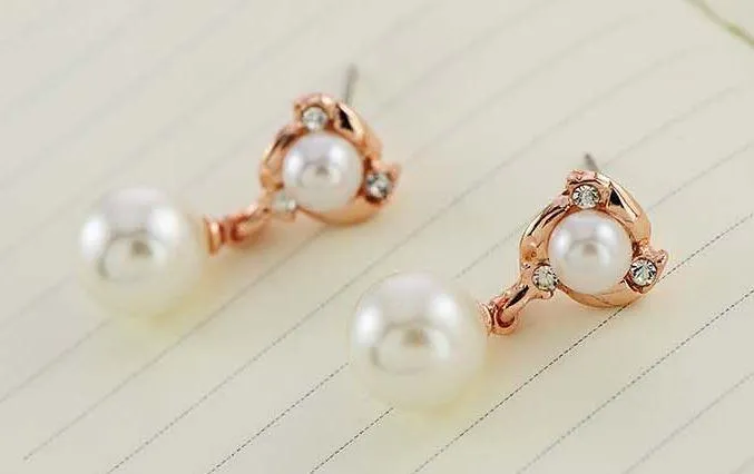 MA-22918K Gold Plated Pearl Jewellery Set - MA-229