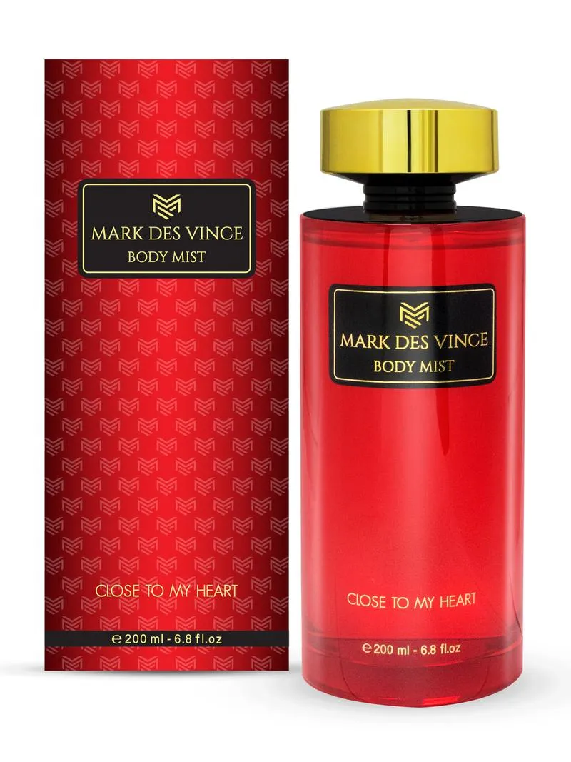 Mark Des Vince Close To My Heart Body Mist For Women 200ML