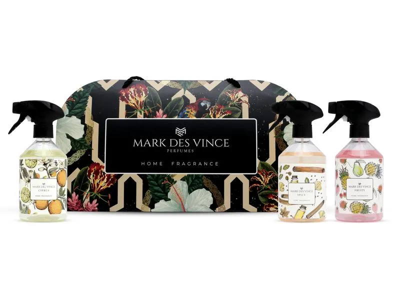 Mark Des Vince Spicy Citrus Fresh Home Fragrance 3Pcs × 500ML Set