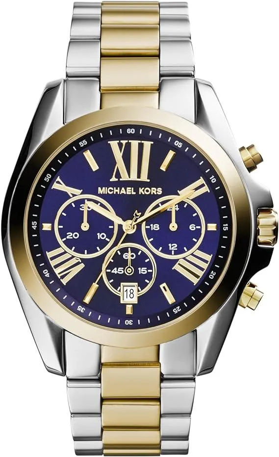 Michael Kors Bradshaw Womens Blue Dial Stainless Steel Analog Watch  MK5976