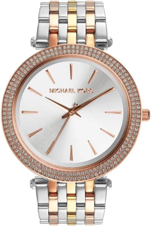 Michael Kors Darci 3 Hand Watch with Glitz Accents, 39MM