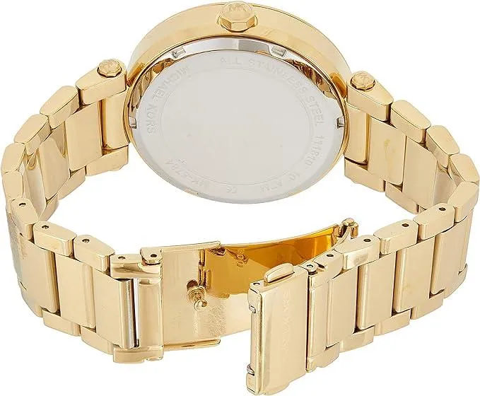 Michael Kors Goldtone Parker Watch with MK Logo On DialMK5784