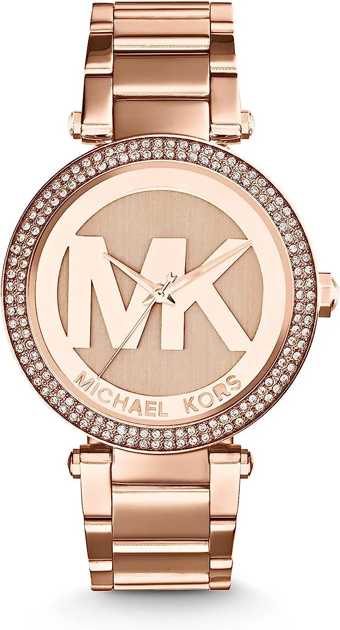 Michael Kors Parker Stainless Steel Watch With Glitz AccentsMK5865