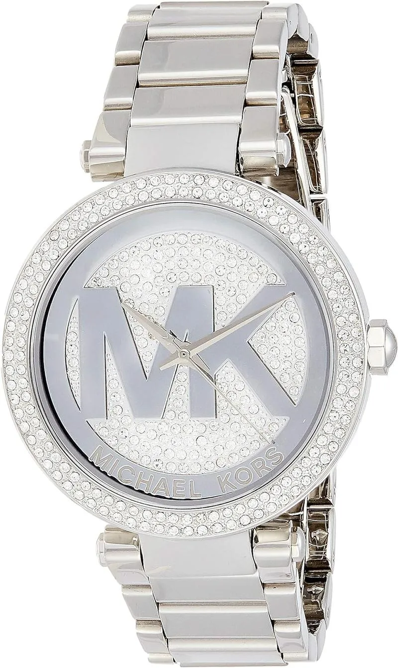 Michael Kors Womens Parker SilverTone Watch MK5925