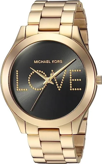 Michael Kors Womens Slim Runway Gold Watch MK3803