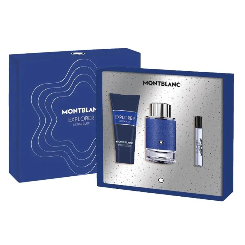Montblanc Explorer Ultra Blue EDP For Men 100ML Set