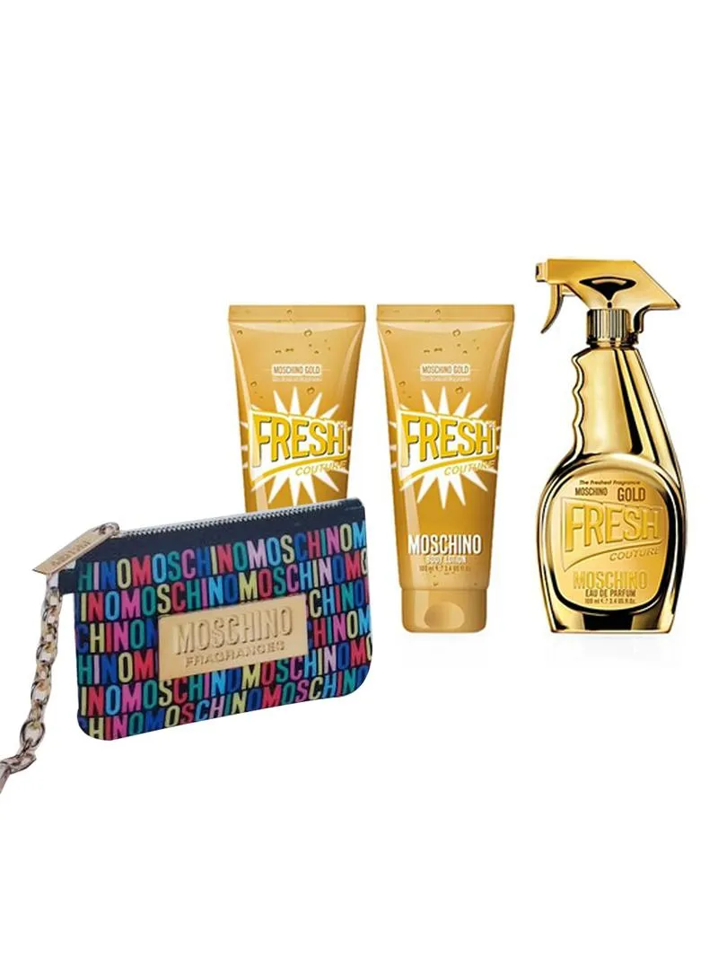 Moschino Fresh Couture Gold EDP For Women 100ML Set