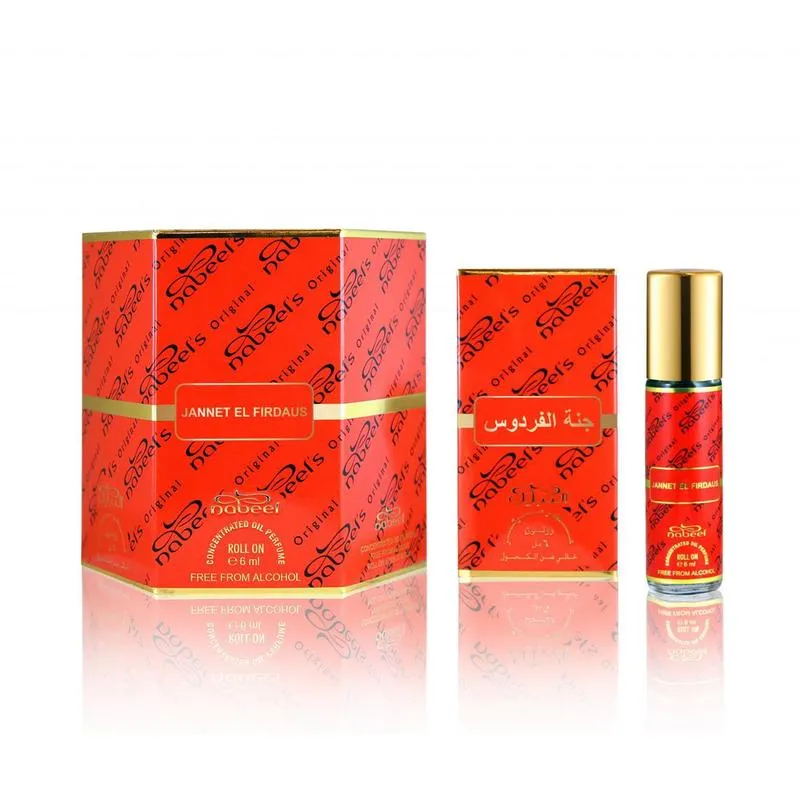 Nabeel Jannet El Firdous Roll On Oil Unisex 6ML × 6Pcs Set